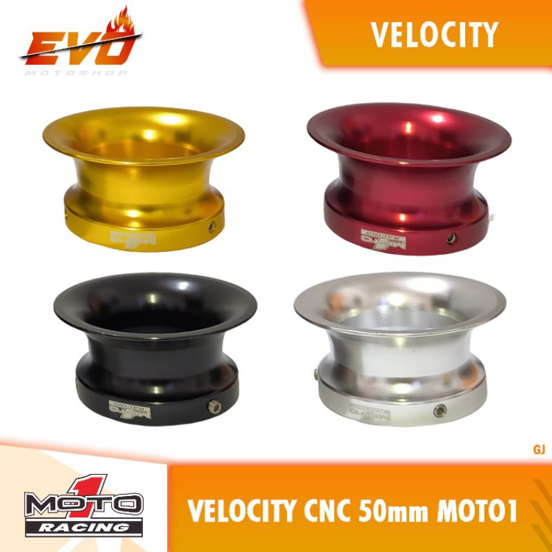 Velocity Corong udara CNC Karburator PE 28 PWL 28 PWK 28 50 mm moto 1