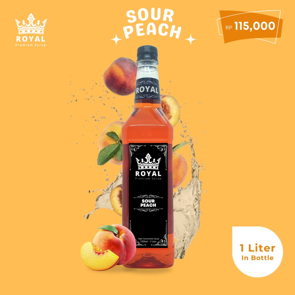 

Royal Sour Peach Syrup - Sirup Persik Asam Royal (Premium Quality)