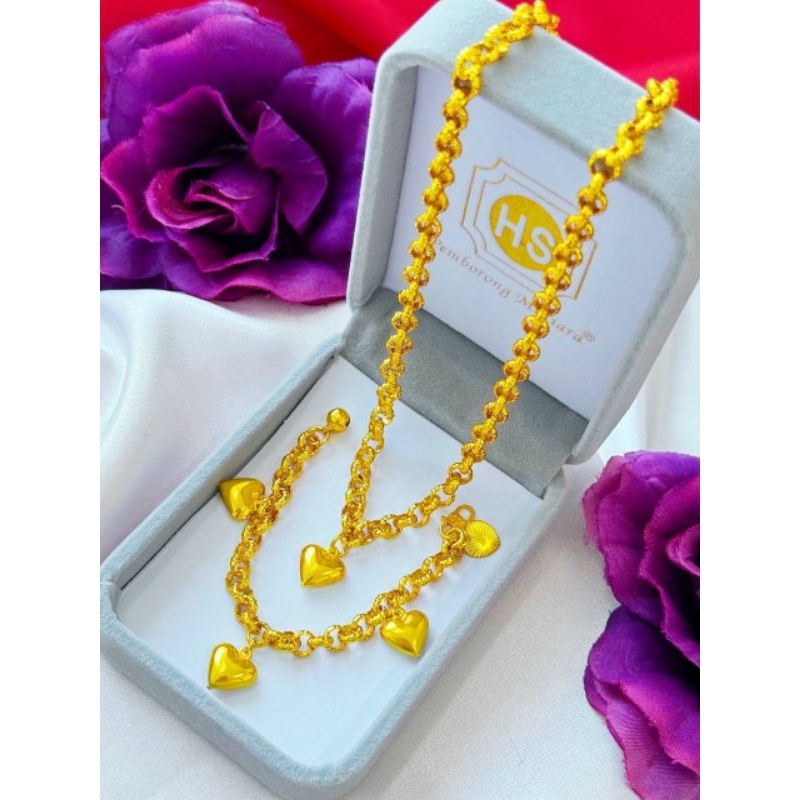 Perhiasan Mas Bangkok lapis emas 99% mirip emas asli