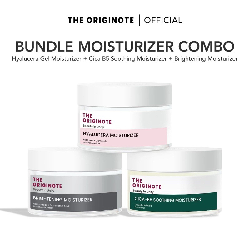 THE ORIGINOTE MOISTURIZER | THE ORIGINOTE HYALUCERA MOISTURIZER | THE ORIGINOTE CICA-B5 MOISTURIZER 