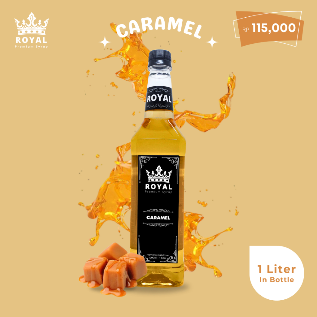 

Royal Caramel Syrup - Sirup Caramel (Premium Quality)
