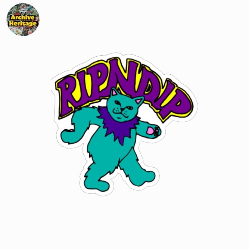 

sticker Ripndip Rip n Dip Dancing Nerm Skateboards brand clothing stiker
