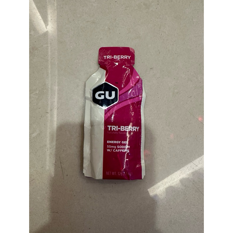 

GU gel energy with caffeine gel rasa tri berry exp 04 2025