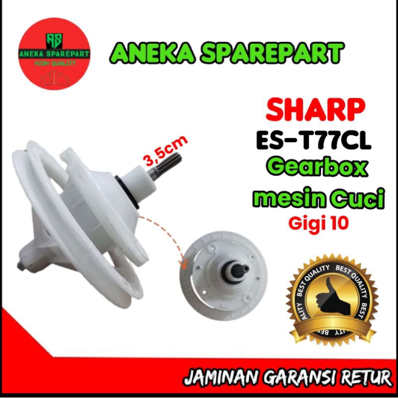 gear box mesin cuci sharp gigi 10 ES-T77CL