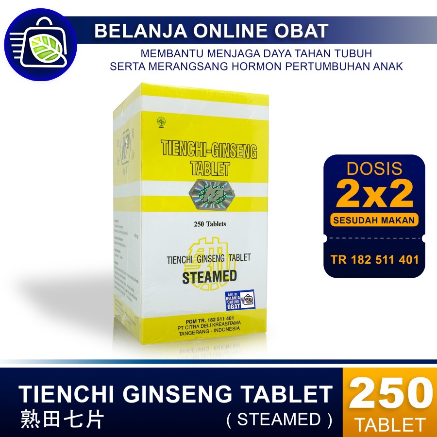 TIENCHI GINSENG TABLET STEAMED // Suplemen peninggi badan