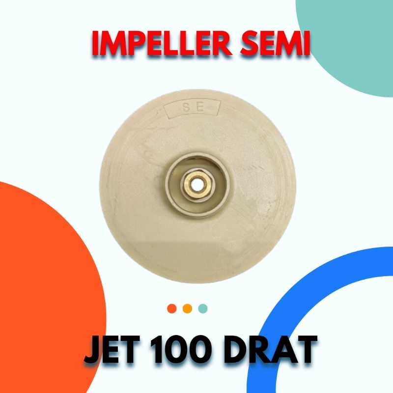 Impeller Pompa Air SHIMIZU JET 108 drat Kuningan - Impeller Kipas SEMI JET 100 drat Kuningan