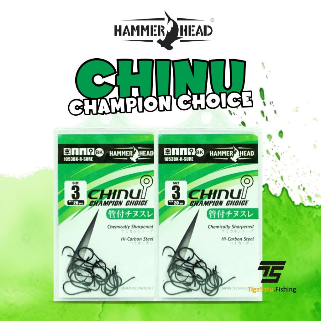 Kail Hammer Head Chinu Champion Choice 1053BK-R Sure Mata Kail Pancing