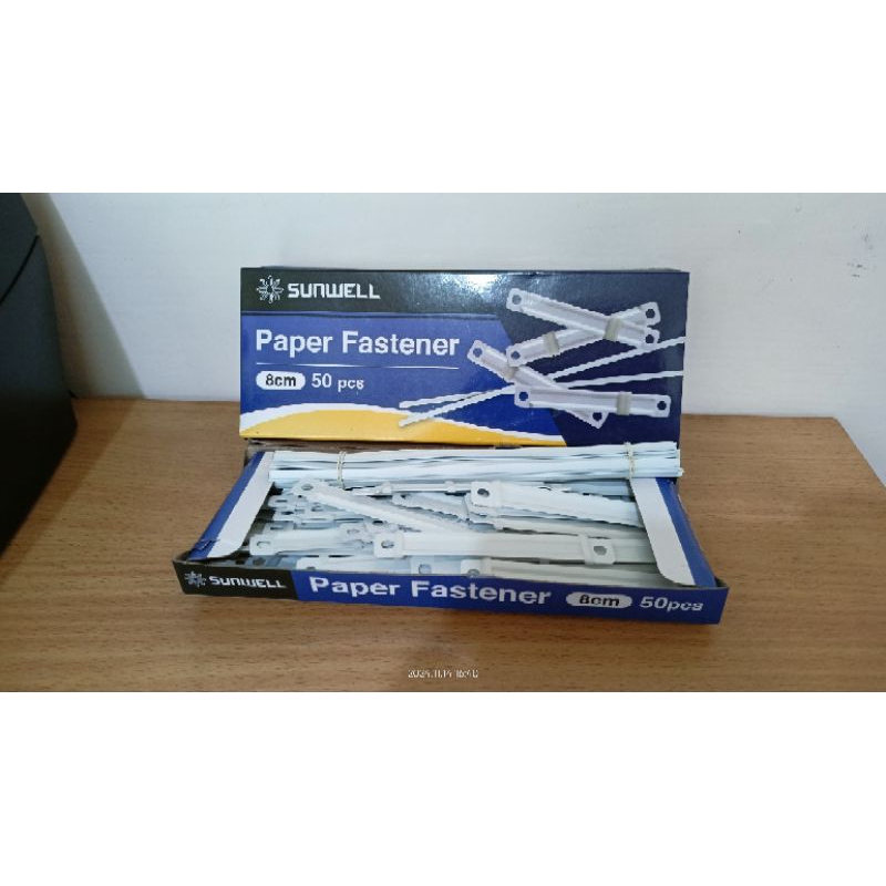 

PAPER FASTENER SUNWELL 8CM ( ISI 50PCS )