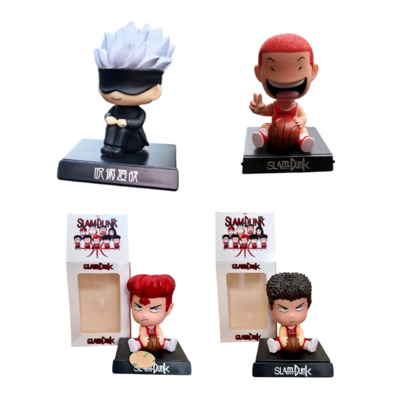 Pajangan dasbord mobil bobble head, kepala goyang Slam dunk,Gojo