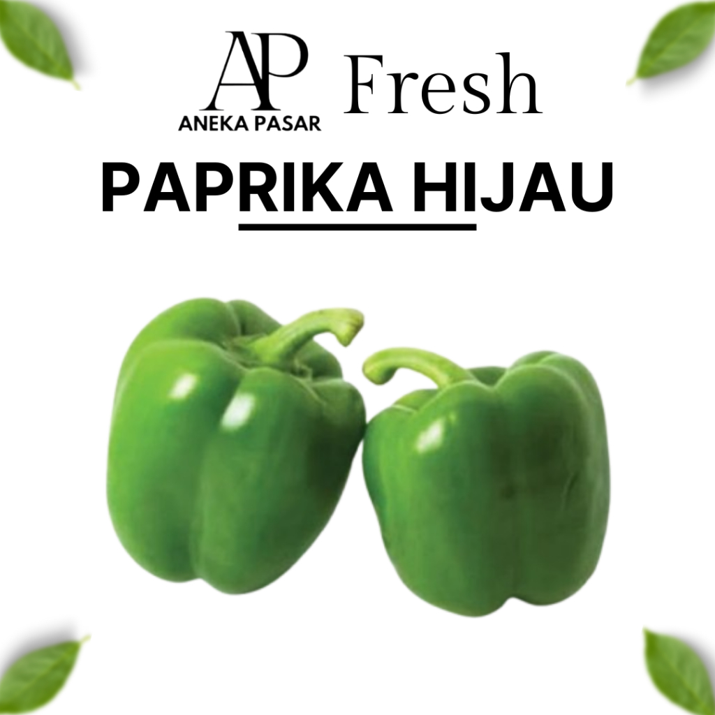 

PAPRIKA HIJAU - Berat 500 Gram Sayur Sayuran Segar