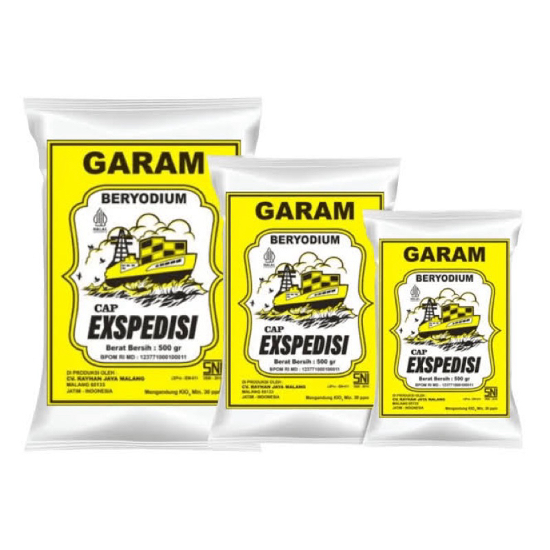 

[isi 10 pcs]Garam Dapur Halus Beryodium ekspedisi-kapiten random