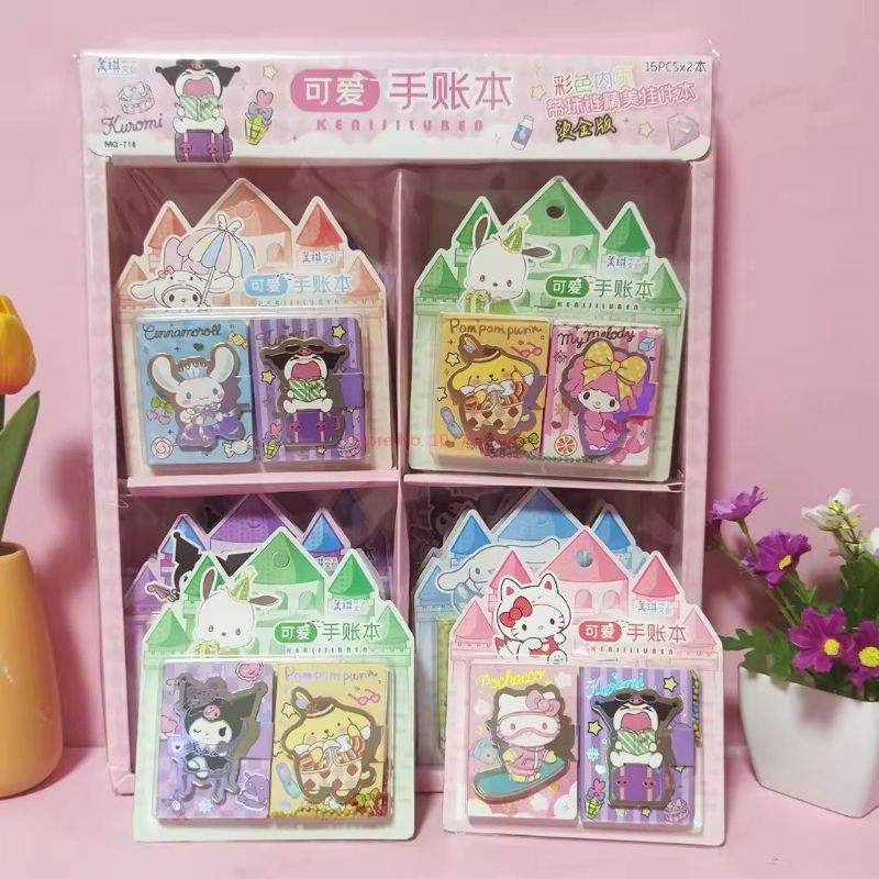 

SAKHA-NOTE BOOK ISI 2 PCS SANRIO | MINI NOTEBOOK CATATAN