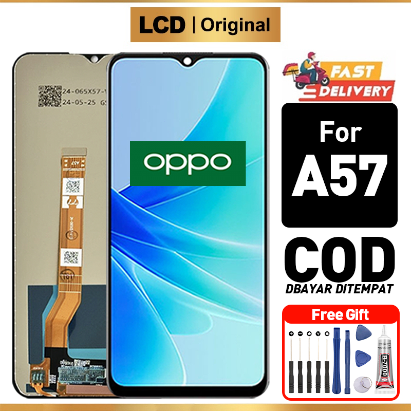 LCD OPPO A57 Original Asli Fullset hp Touchscreen Ori For Glass Touch Screen Digitizer
