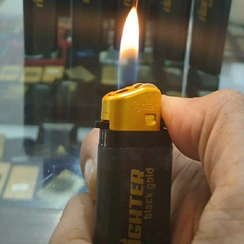 Korek api roda FIGHTER BLACK GOLD / korek api / pemantik