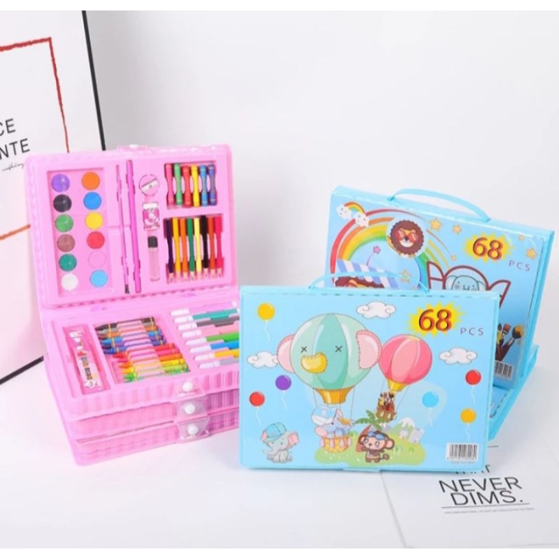 

MRJ Drawing set 68pcs oil pastel crayon 68 satu set kerayon