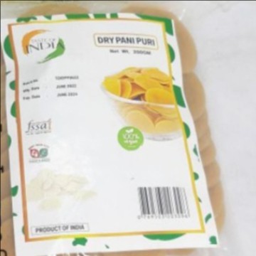 

DRY PANI PURI (PURIS) TASTE OF INDIA 200G / Kerupuk India Mentah