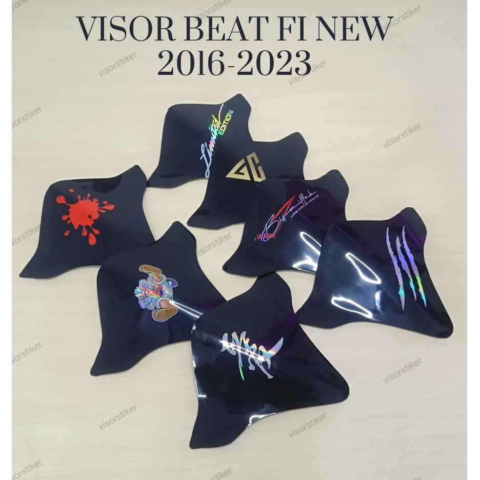 VISOR BEAT FI ESP NEW 2016 2017 2018 2019 2020 2021 2022 2023 2024 BEAT NEW DELUXE STIKER WINDSHIELD