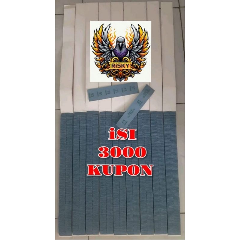 

kolase kosongan Manila isi 3000 KUPON