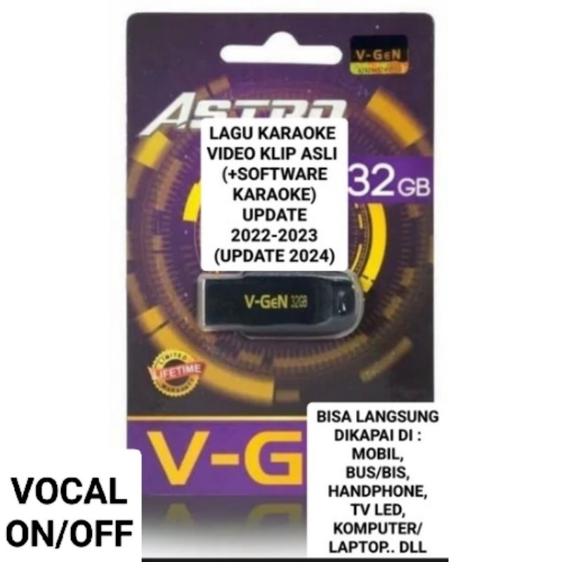 flashdisk Vgen 32GB U/ lagu karaoke terupdate