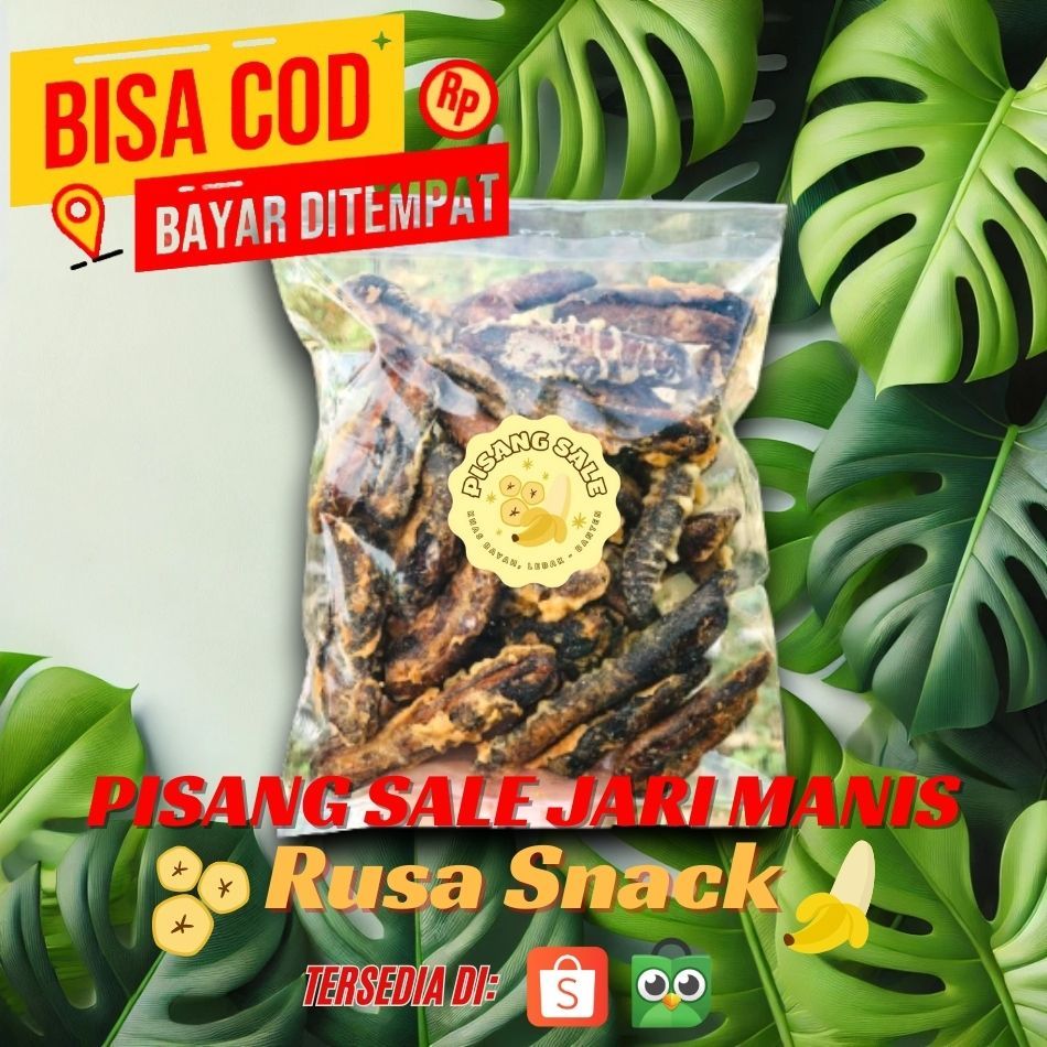

SALE PISANG JARI RENYAH | KRIPIK PISANG SALE JARI MANIS BISA COD KHAS BANTEN