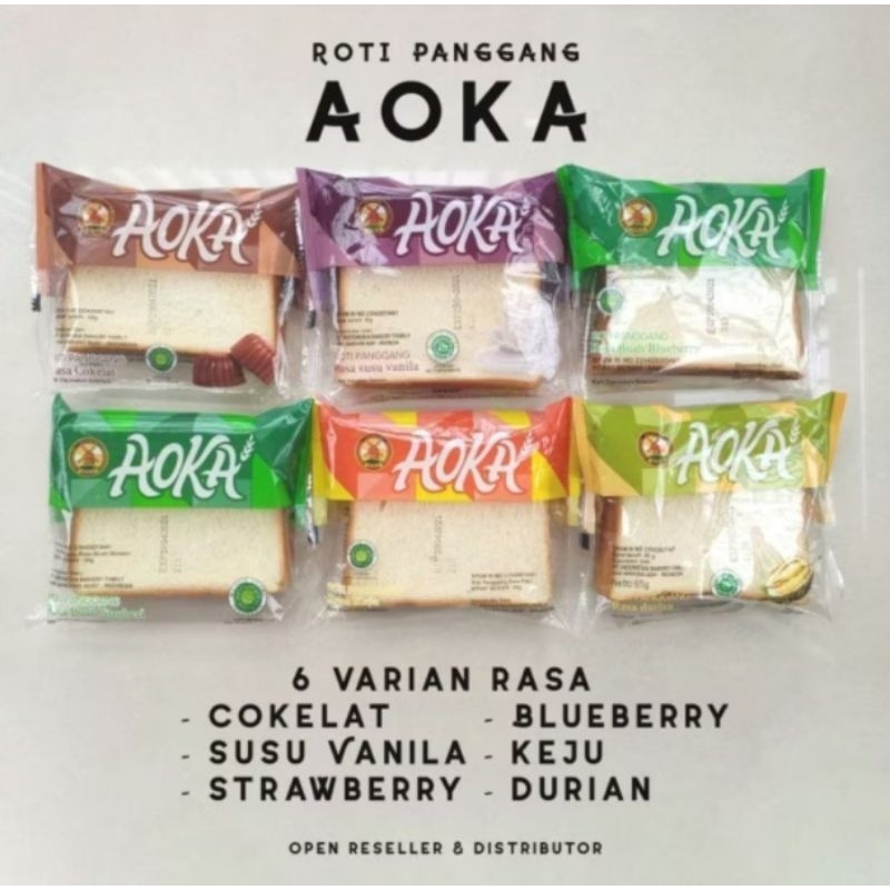 

Roti Panggang Aoka 65gr Paket Mix (1dus)