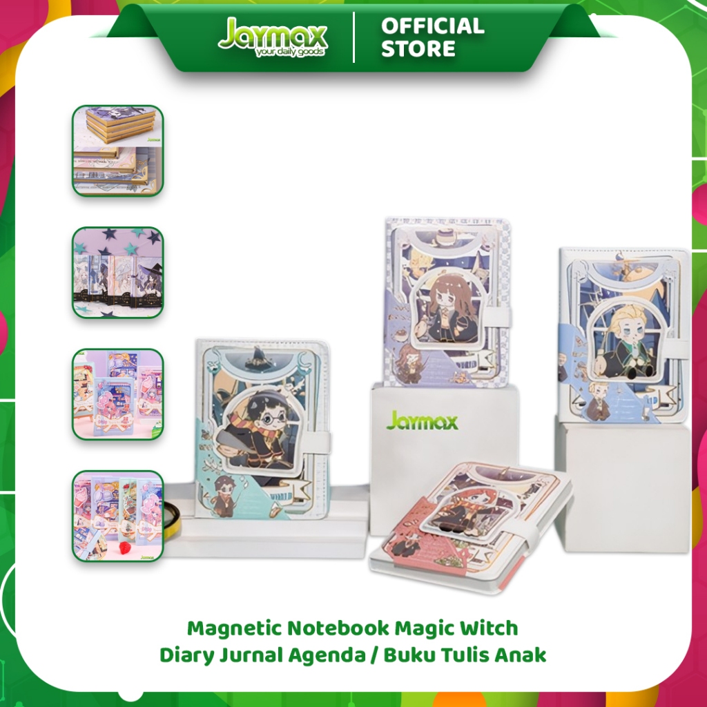 

Magnetic Notebook Magic Witch / Diary Jurnal Agenda / Buku Tulis Anak