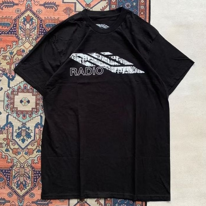 T-shirt Kaos ALI RADIO - MALAKA BLACK TEE Cotton Combad 24s