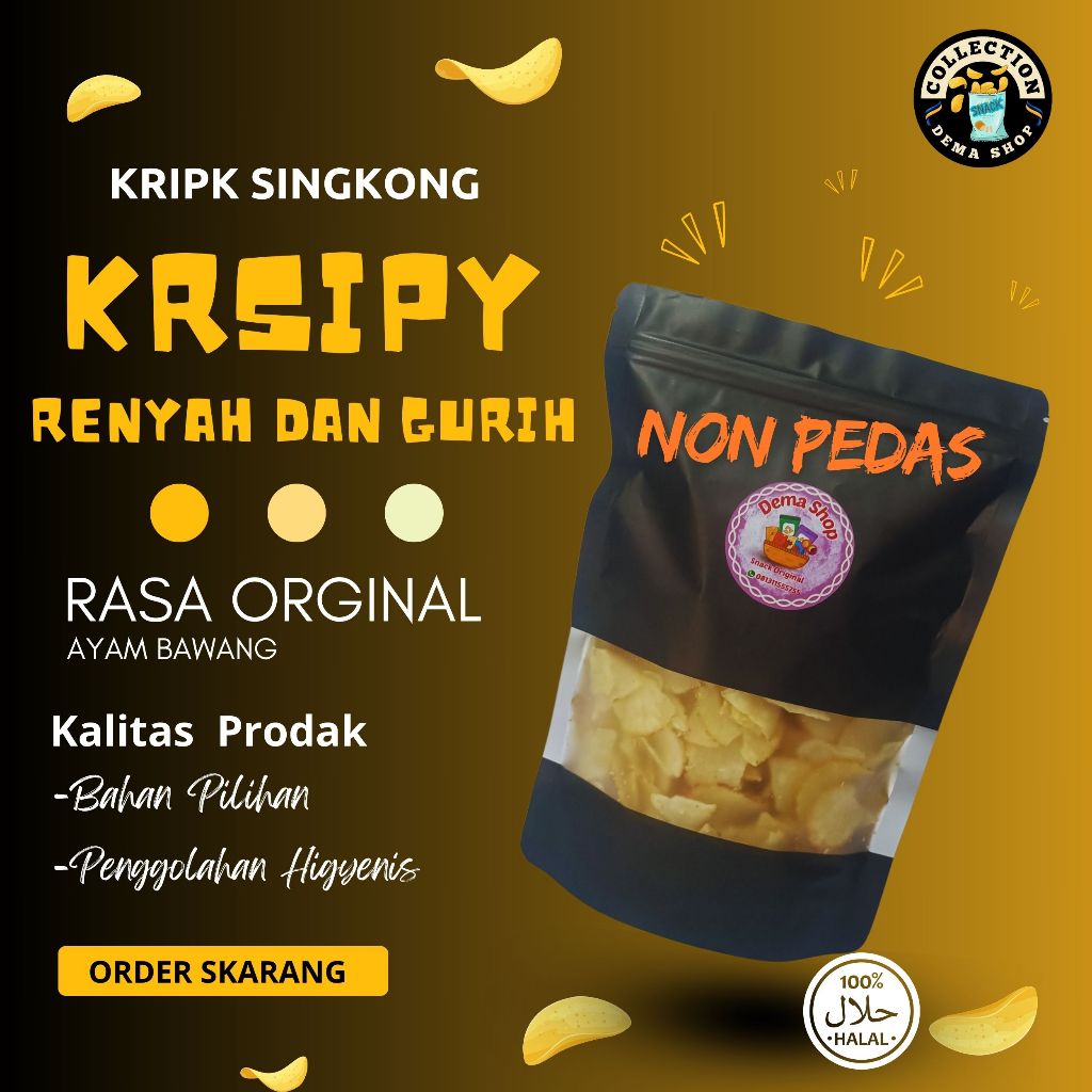 

Keripik Singkong Orginal Ayam Bawang