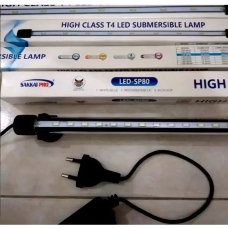 Lampu Celup LED Sakkai Pro T4-LED80 Aquarium 80cm Akuarium 80 cm