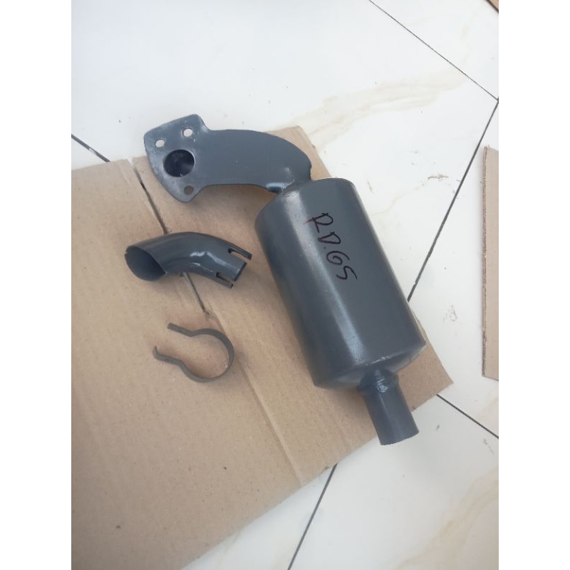 Knalpot kenalpot mesin diesel kubota rd65