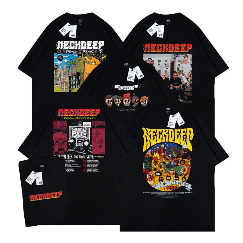 Kaos Musik H&M NeckDeep Tour