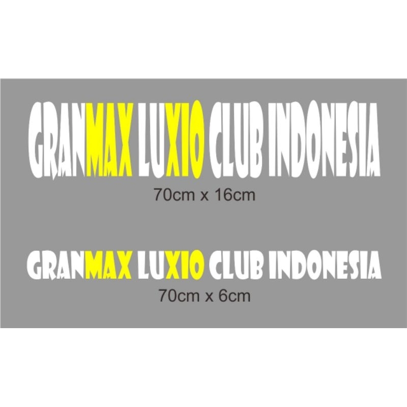 STIKER CUTTING CUSTOM GRANMAX LUXIO