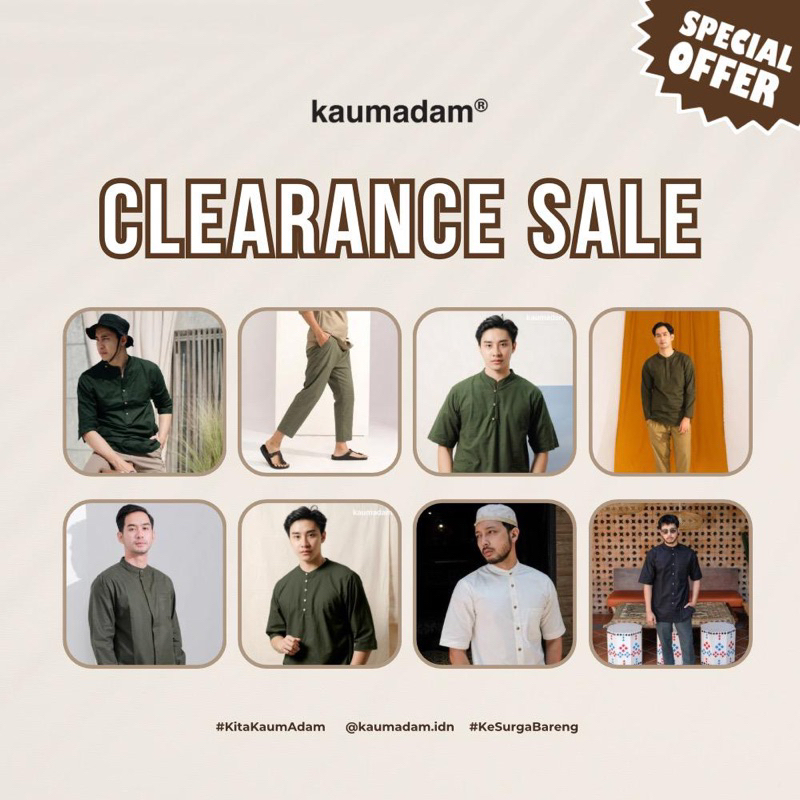 CLEARANCE SALE Series Kemeja Koko Kaum Adam Clearance Sale