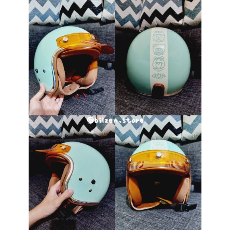 CRSL Racer Helmet Mint (Helm CRSL) Size L
