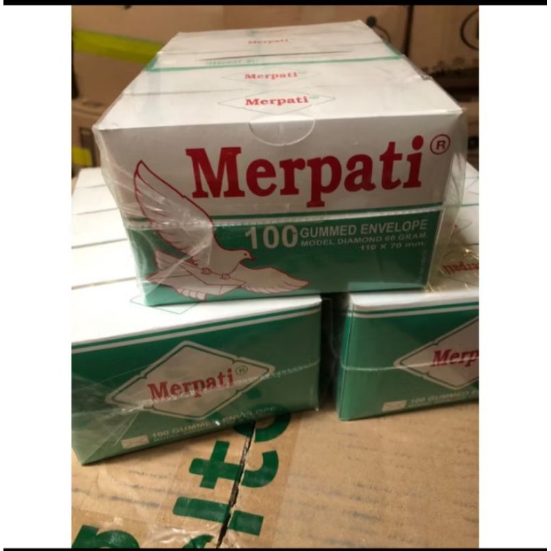 

(1pack isi 5kotak@100lembar total 500lembar)Amplop merpati kecil hijah 110x70mm