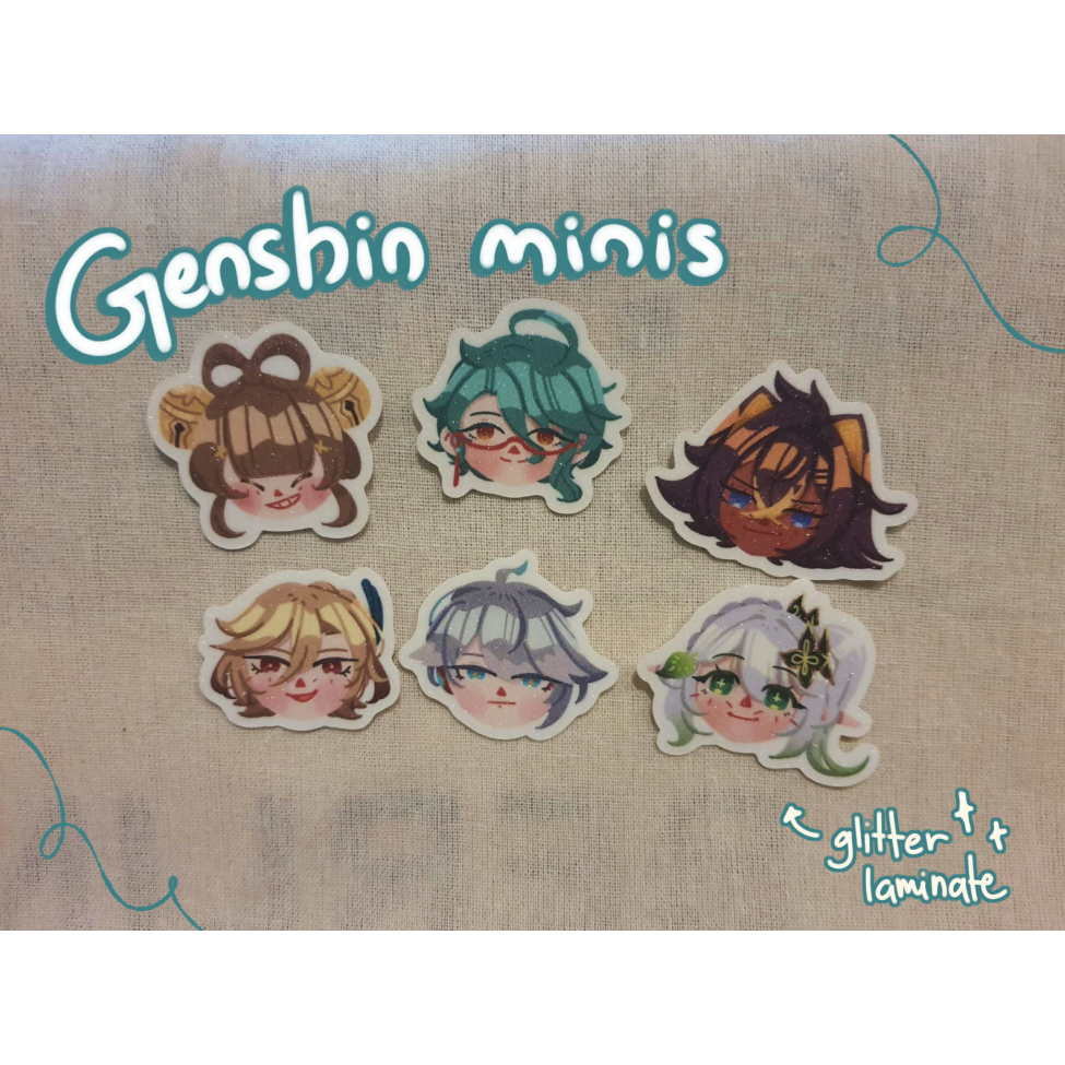 

Genshin minis stickers
