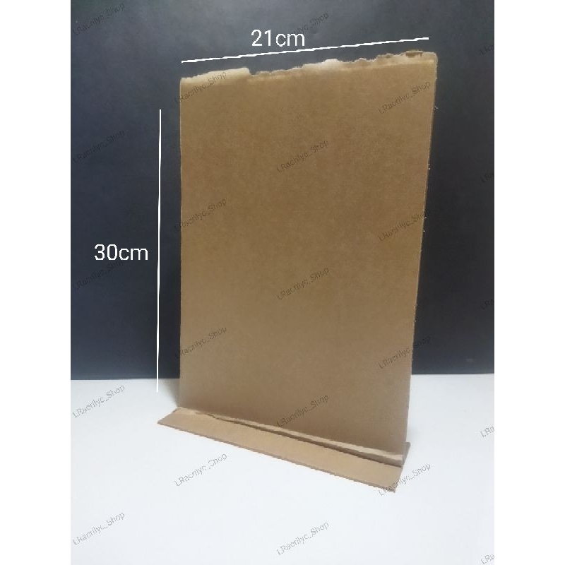 

AKRILIK TEMPAT BROSUR/TENT HOLDER/TENT CARD UKURAN A4 POTRAIT T