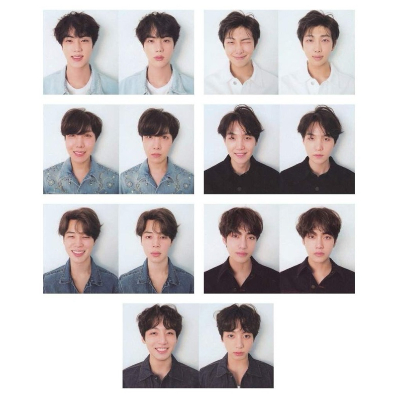photocard pc bts official tear r dilan kim namjoon seokjin jung hoseok jhope min yoongi suga park ji