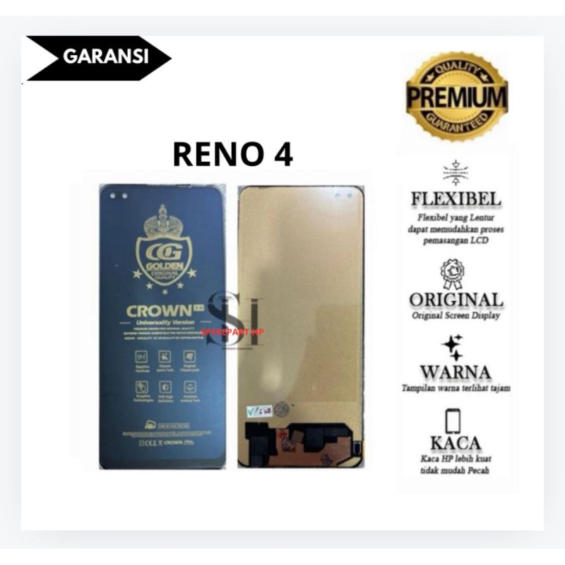 LCD TOUCHSCREEN RENO 4 FULLSET ORIGINAL/LCD ORIGINAL RENO 4