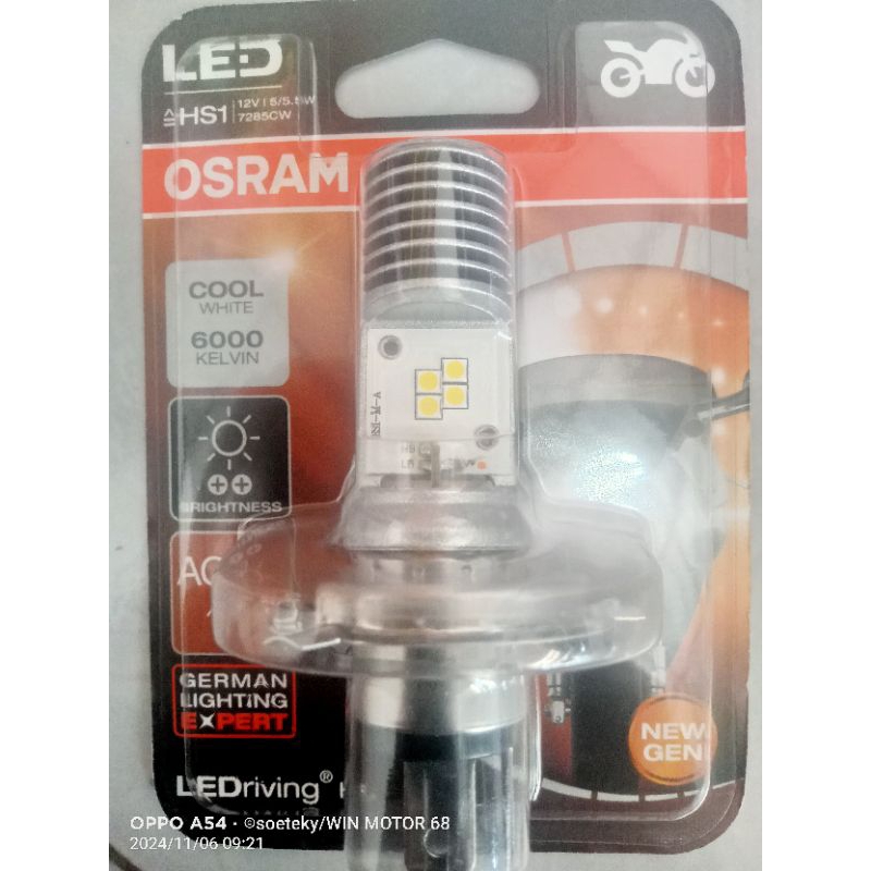 Bohlam Depan LED Osram HS1 12V 5/5W