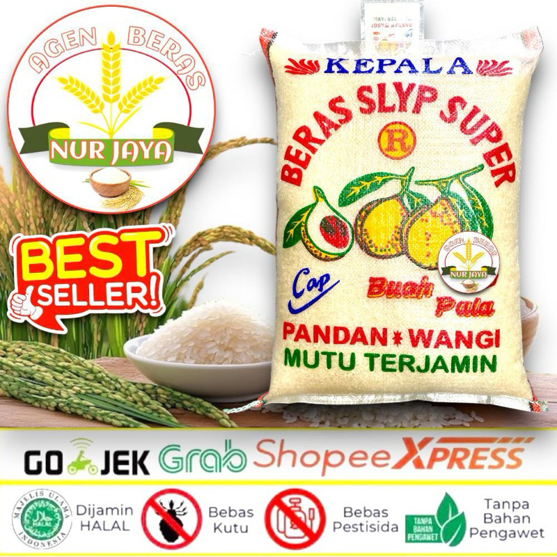 

Beras pandan wangi cap buah pala premium 10kg 20kg termurah