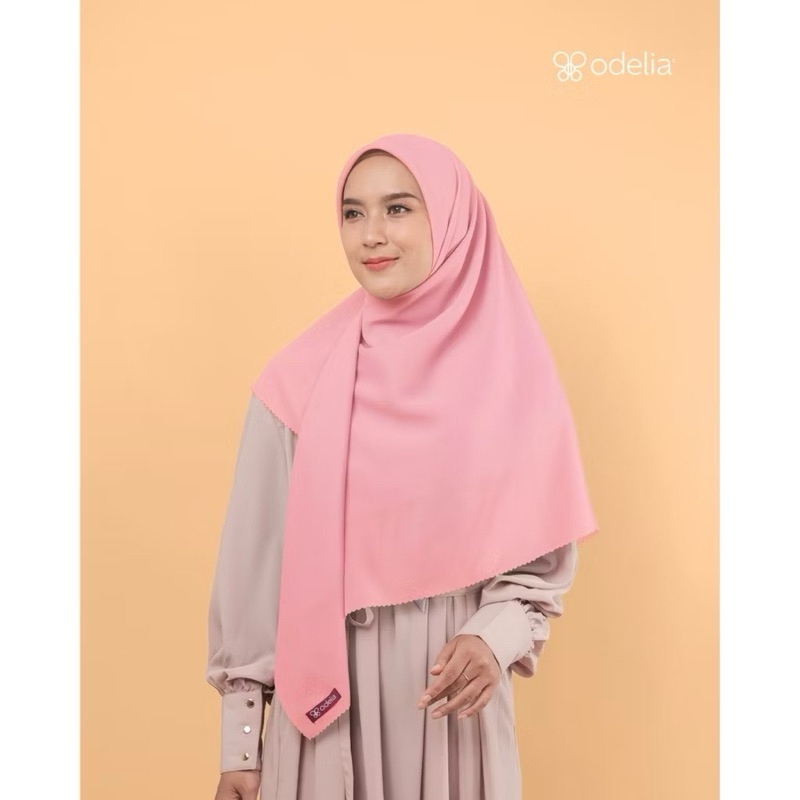 Odelia - Nessa Voal Syari 120x120 Dusty Pink | Hijab Segi Empat Polos