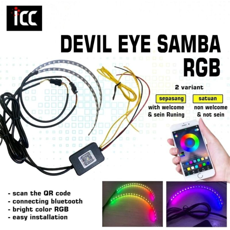Lampu Demon Eyes Samba RGB