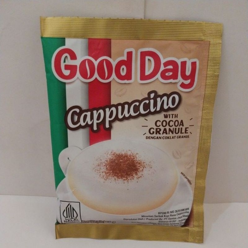 

(5 pcs)Good Day Cappuccino with cocoa granule 25g