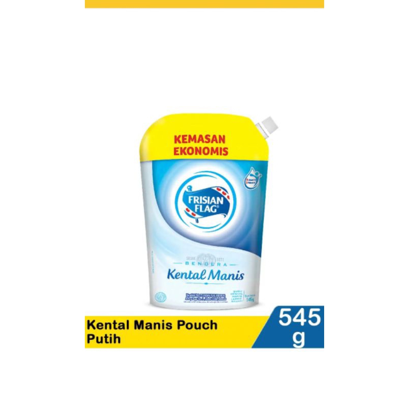 

FRISIAN FLAG SUSU KENTAL MANIS PUTIH pouch 280g, 545g / Bendera kental manis