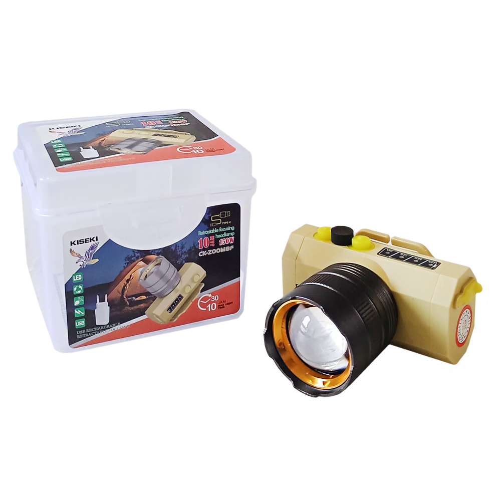 KISEKI Head Lamp CK-ZOOM8F - Senter Kepala