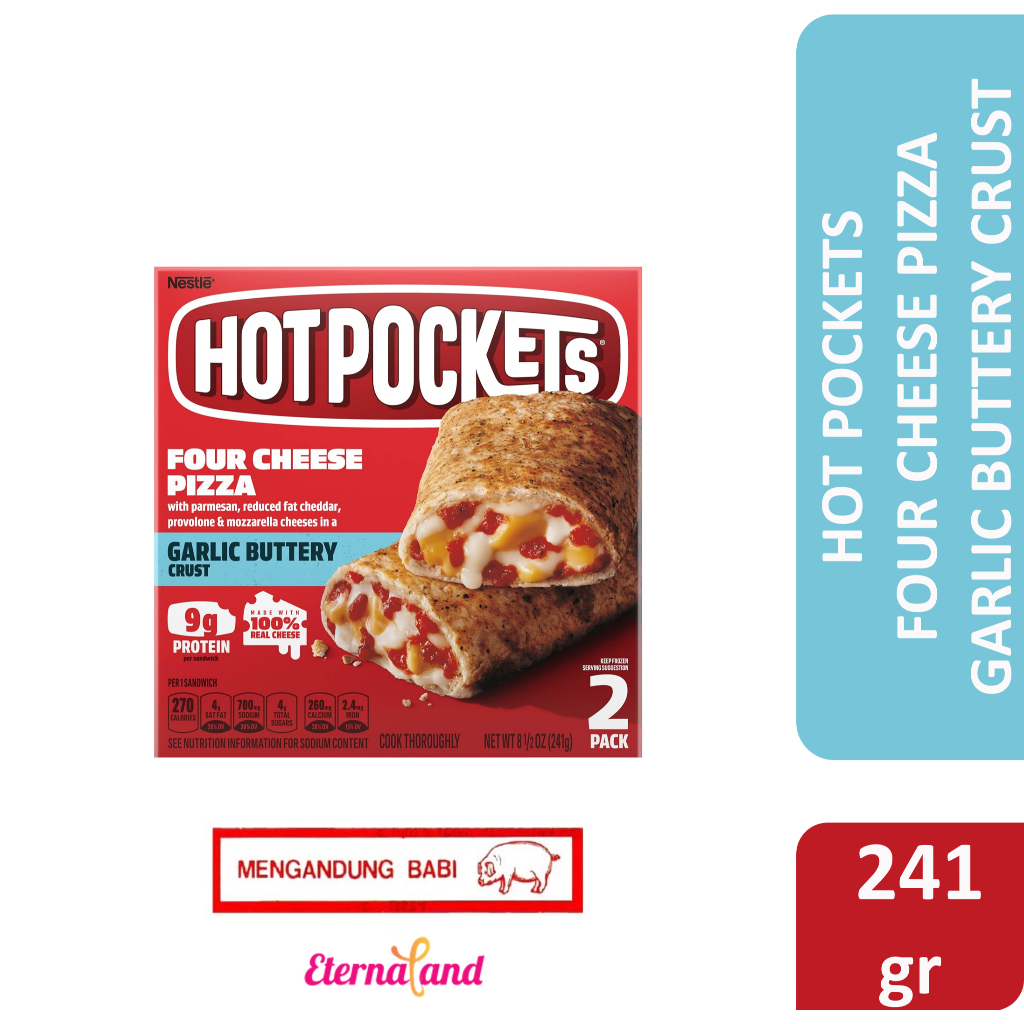 

Hot Pockets Four Cheese Pizza - impor USA