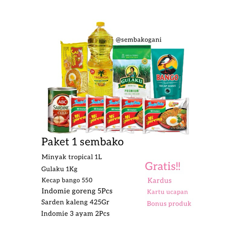 

PARCEL SEMBAKO MURAH / HAMPERS SEMBAKO / PAKET SEMBAKO