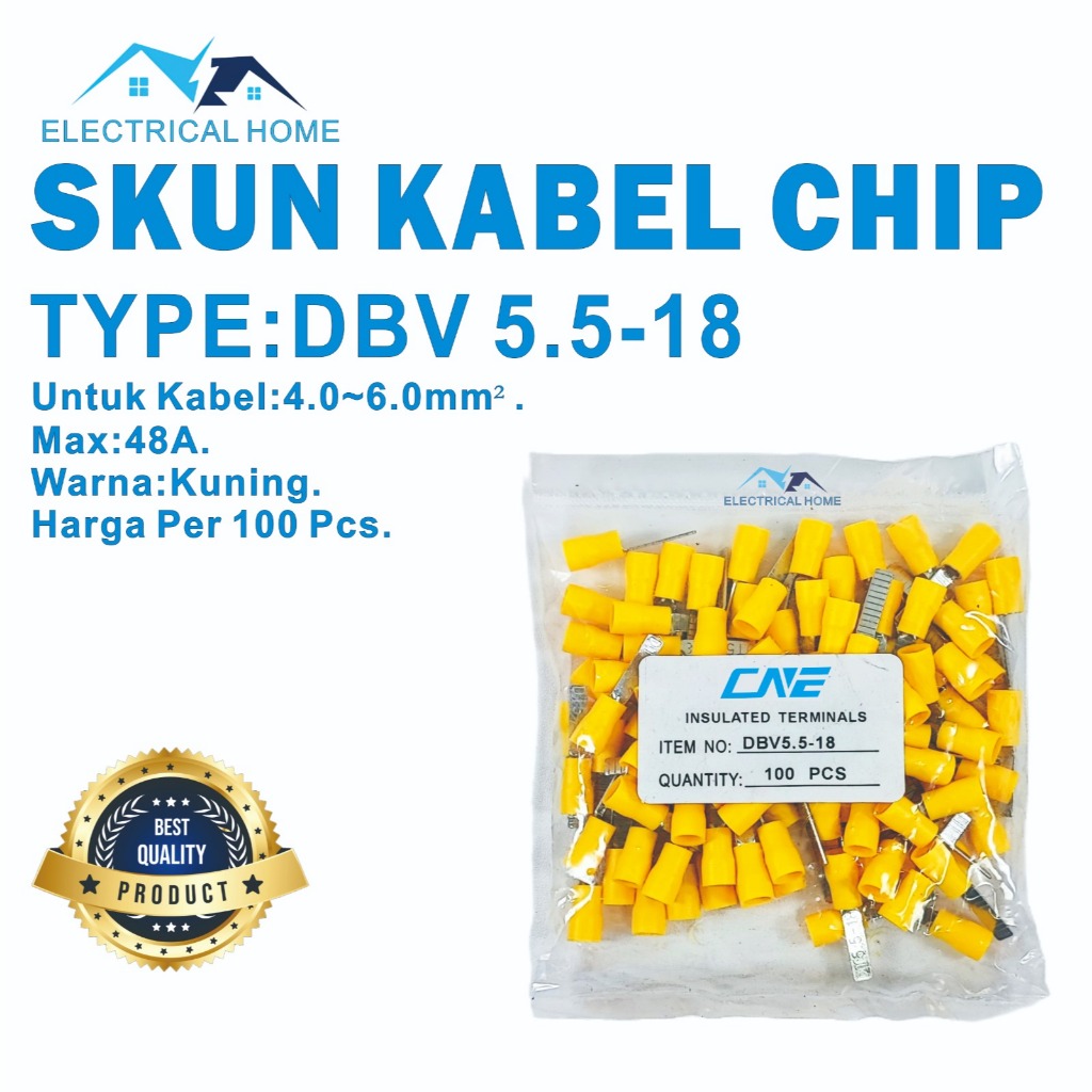 SKUN KABEL CHIP DBV 5.5-18 KUNING