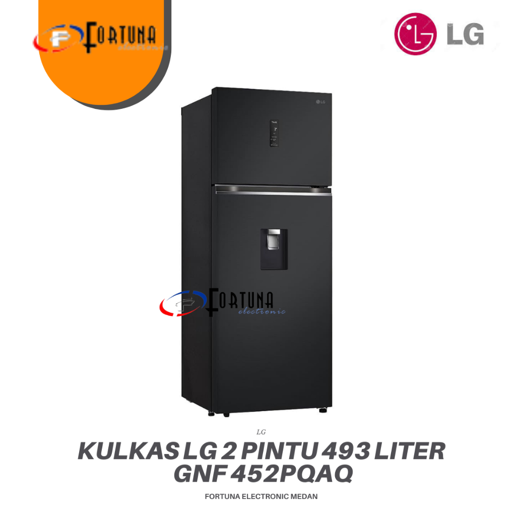 LG KULKAS 2 PINTU WITH DISPENSER 491 LITER GNF452PQAQ